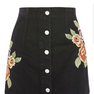 Topshop denim skirt